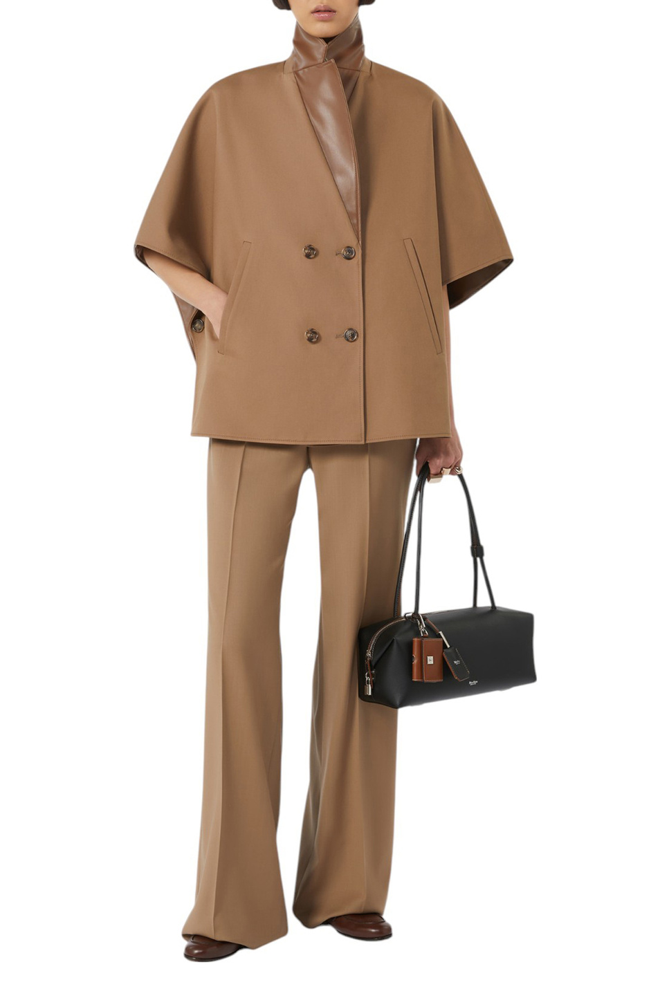 Женский Max Mara Сумка Boston из натуральной кожи (цвет ), артикул 2524516131 | Фото 6