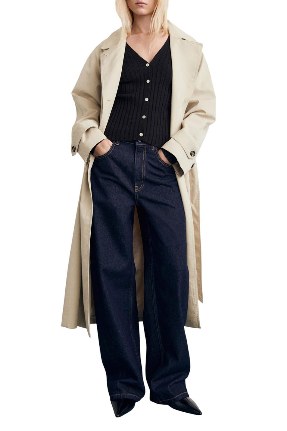 Женский Mango Кардиган FLURRY в рубчик (цвет ), артикул 17035800 | Фото 2