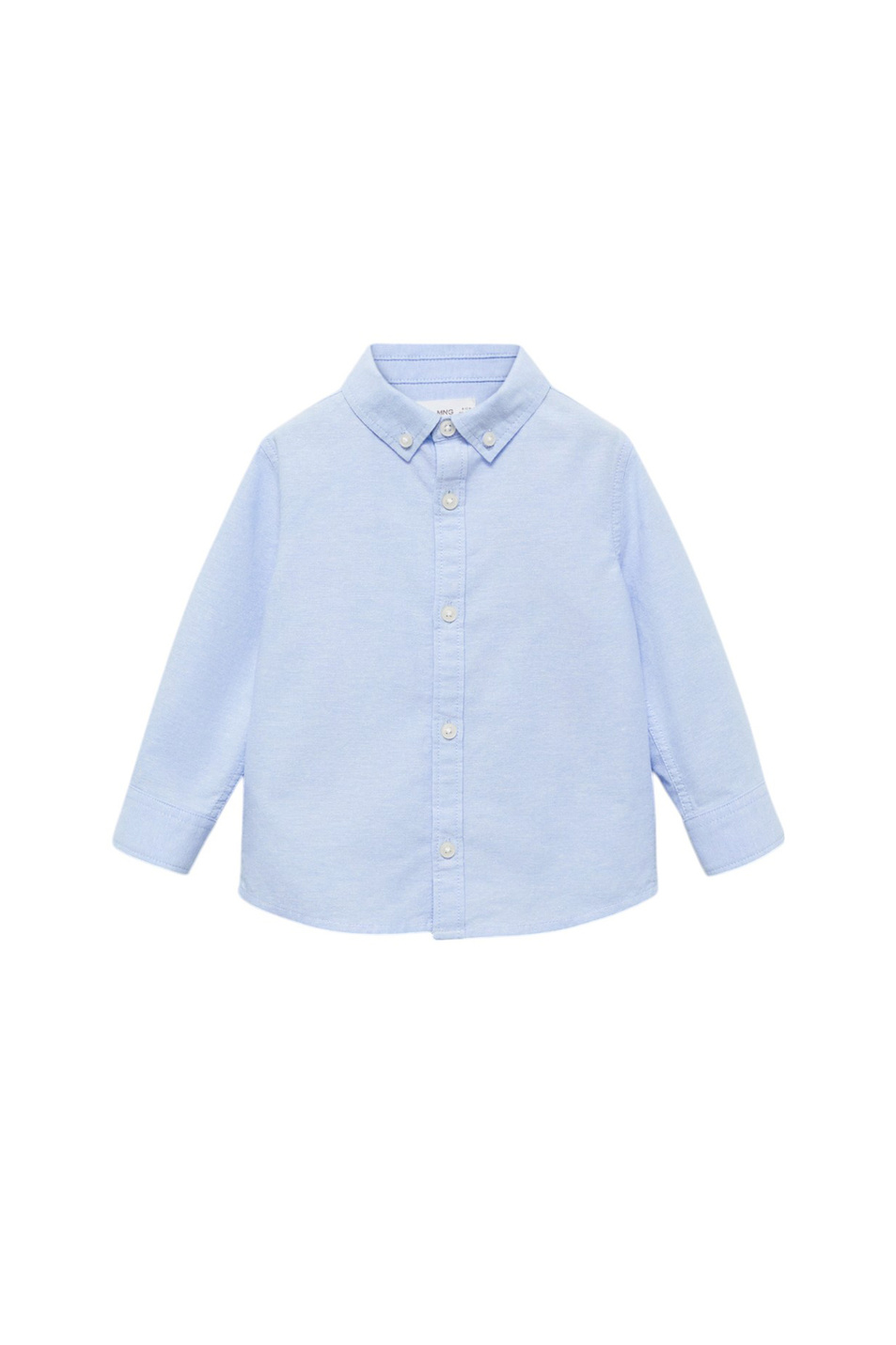 Мальчикам Mango Kids Рубашка OXFORDB из хлопка (цвет ), артикул 87090622 | Фото 1