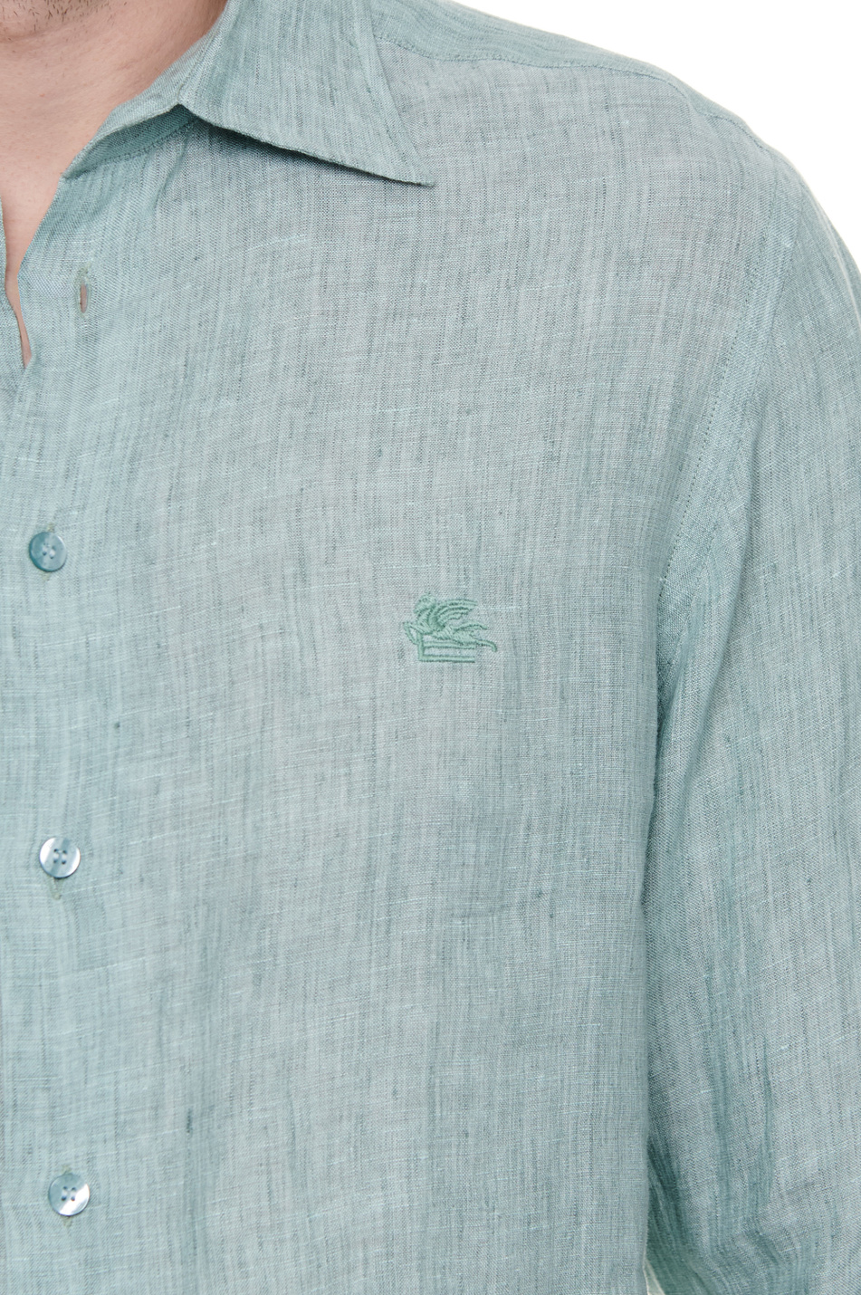 Мужской Etro Рубашка из чистого льна (цвет ), артикул MRIB000299TU3D6V8617 | Фото 5