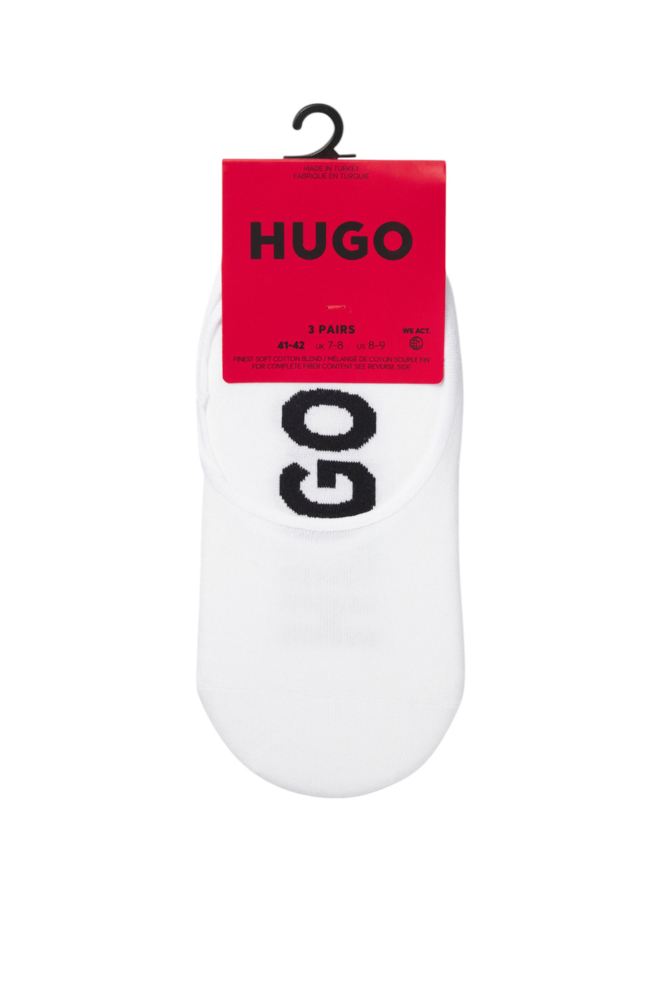 Мужской HUGO Носки-следки в комплекте из 3 пар (цвет ), артикул 50541589 | Фото 3