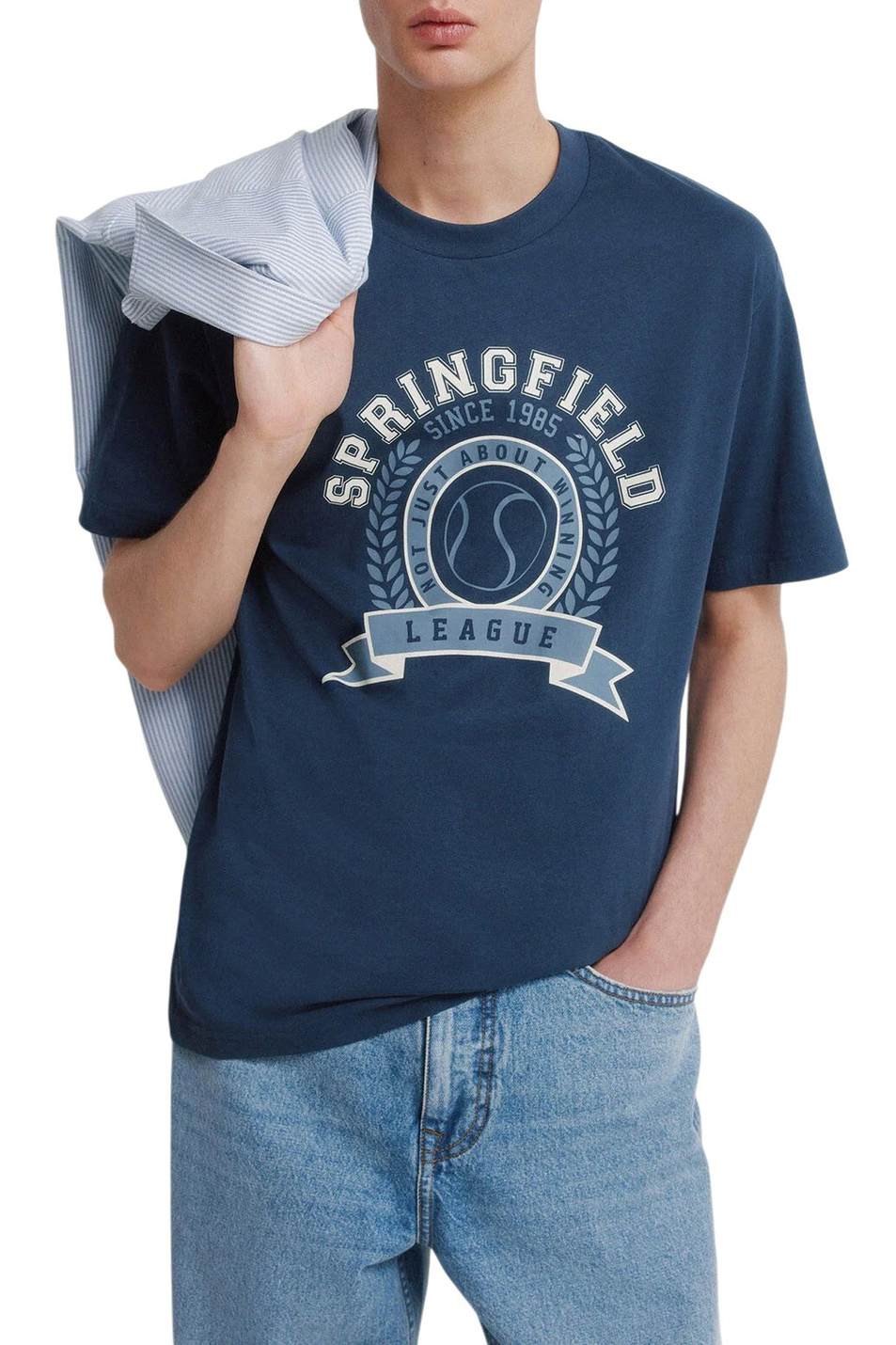 Мужской Springfield Футболка из хлопка (цвет ), артикул 0243382 | Фото 1