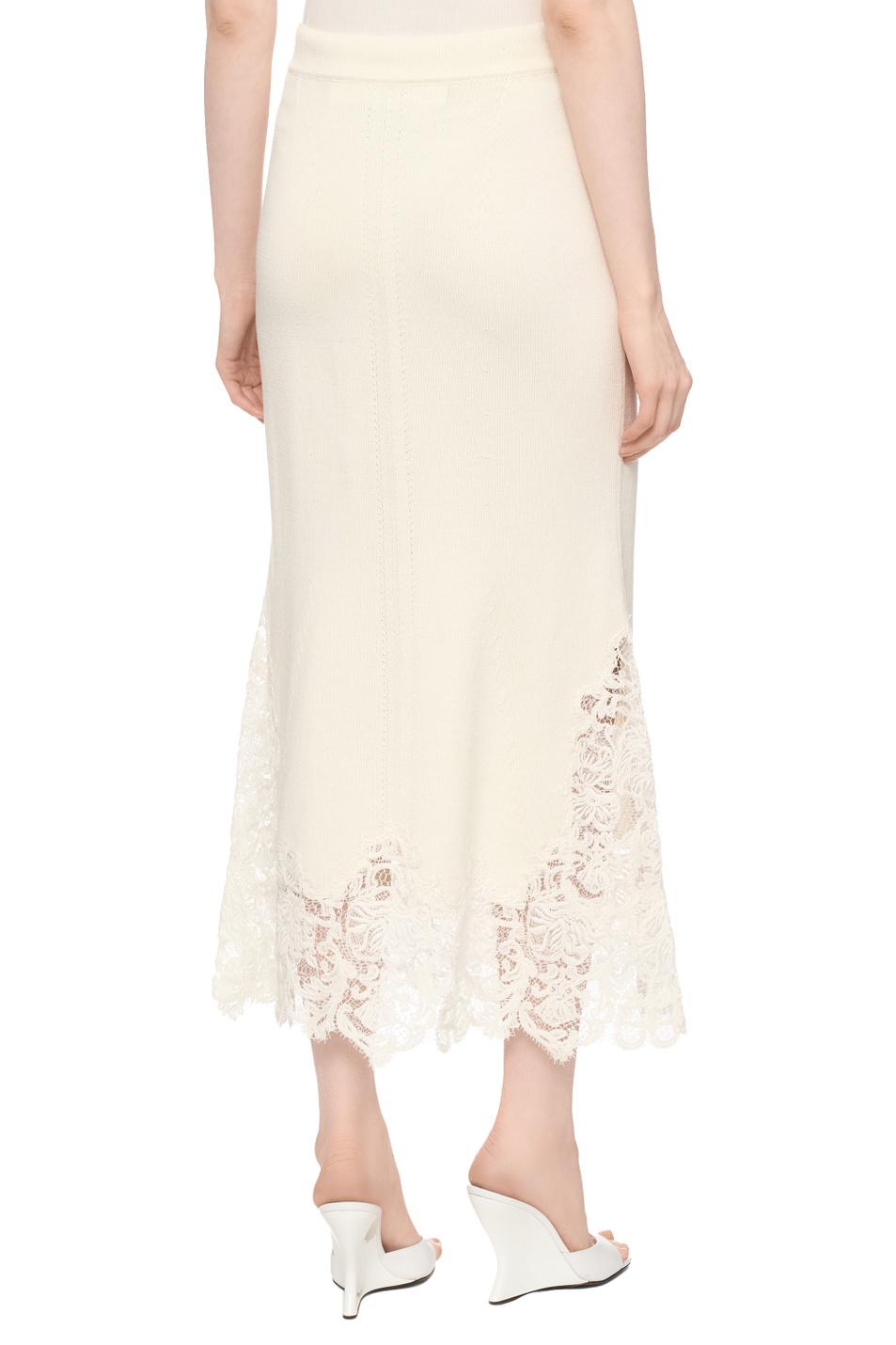 Женский ERMANNO SCERVINO Юбка с кружевом (цвет ), артикул D465O700APLCZ | Фото 5