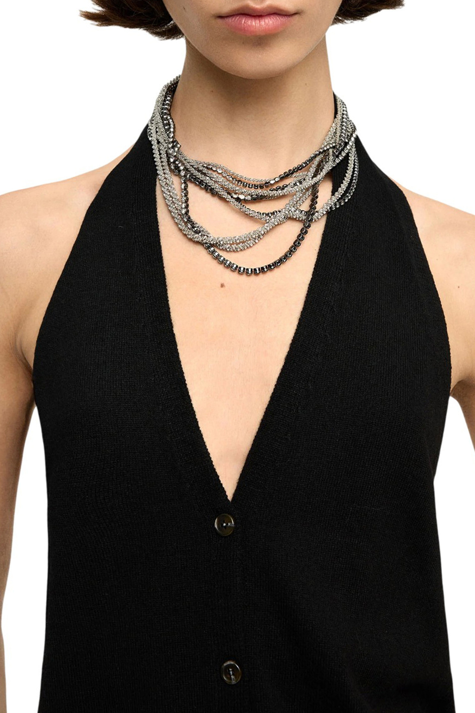 Женский Parfois Ожерелье с кристаллами (цвет ), артикул 242717 | Фото 3