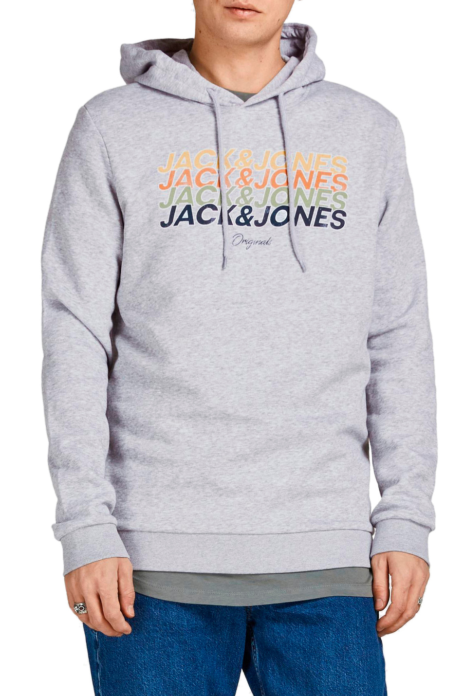 Мужской Jack & Jones Толстовка из смесового хлопка (цвет ), артикул 12205039 | Фото 3