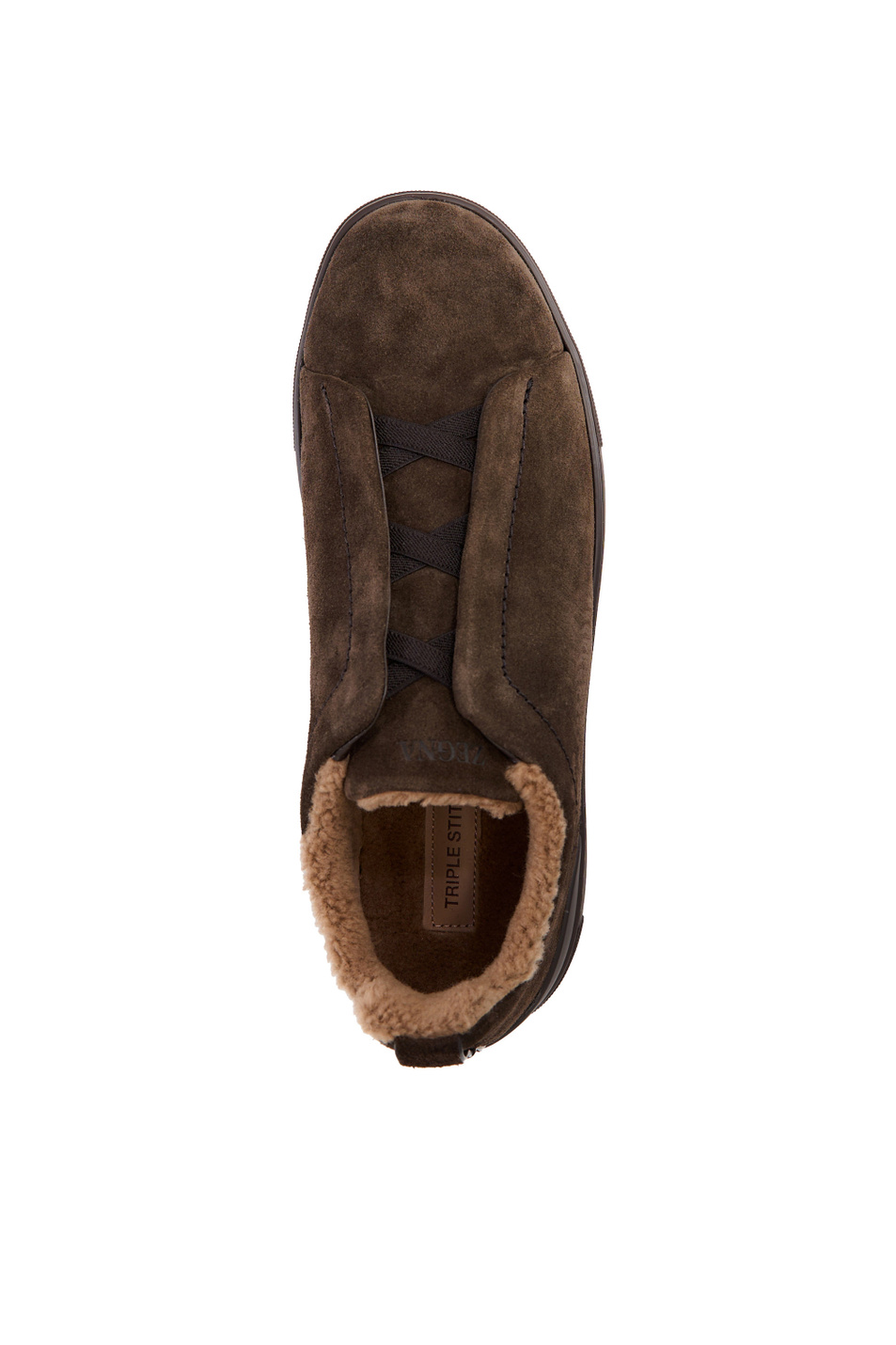 Мужской Zegna Сникеры из натуральной замши (цвет ), артикул LHNLA-S5723Z-TDM | Фото 4