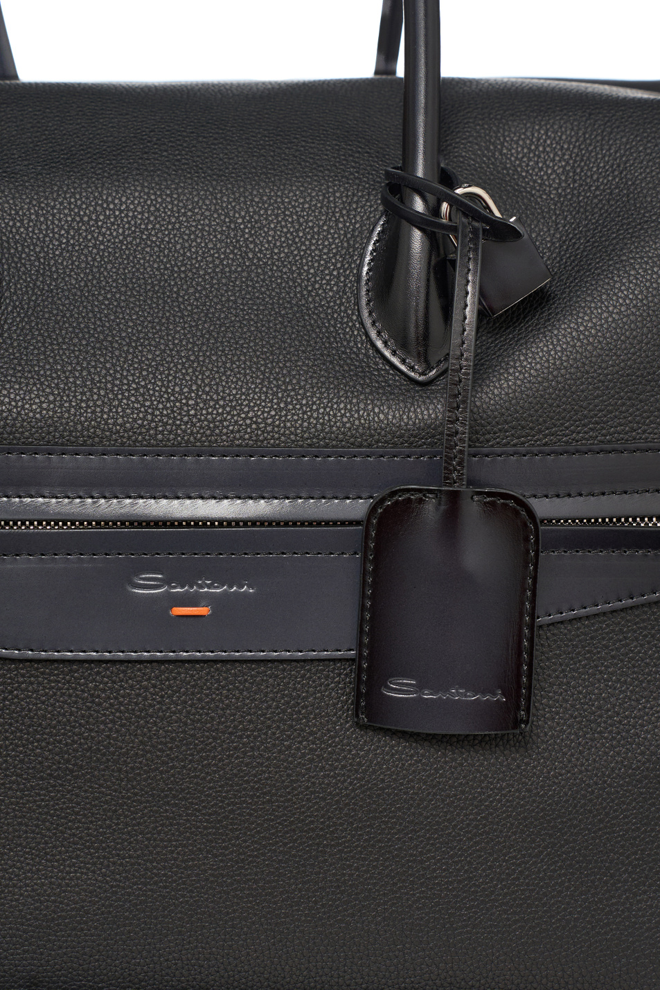 Сумка из натуральной кожи|Основной цвет:Черный Мужской Santoni Сумка из натуральной кожи (цвет ), артикул UIBBA2646BS-ACSUN01 | Фото 5
