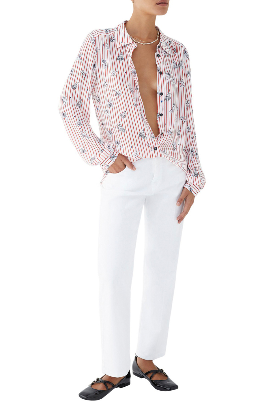 Женский iBLUES Рубашка SPACCIO с принтом (цвет ), артикул 2417111151 | Фото 2