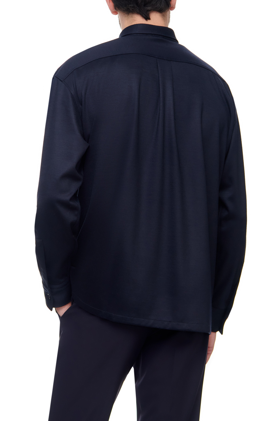 Мужской BOSS Рубашка из меланжевого трикотажа (цвет ), артикул 50464879 | Фото 4