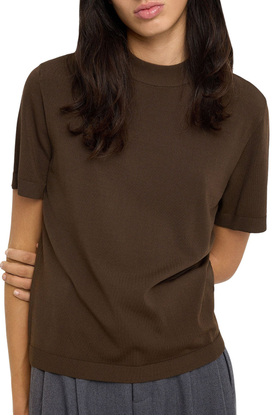 Джемпер с шарфом|Основной цвет:Коричневый Женский Parfois Джемпер с шарфом (цвет ), артикул 240317 | Фото 4