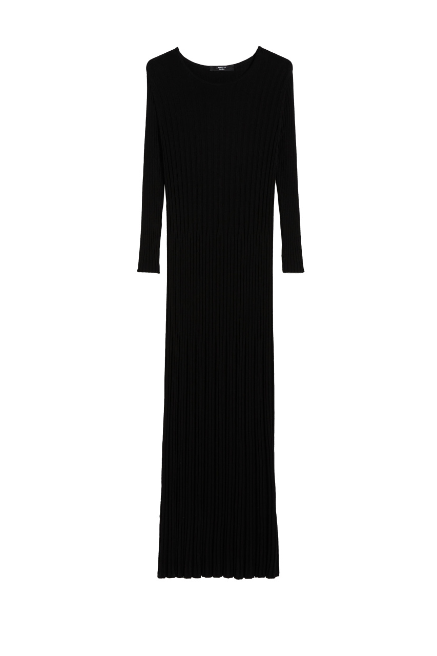 Платье VICTOR в рубчик|Основной цвет:Черный|Артикул:2415321011 | Фото 1