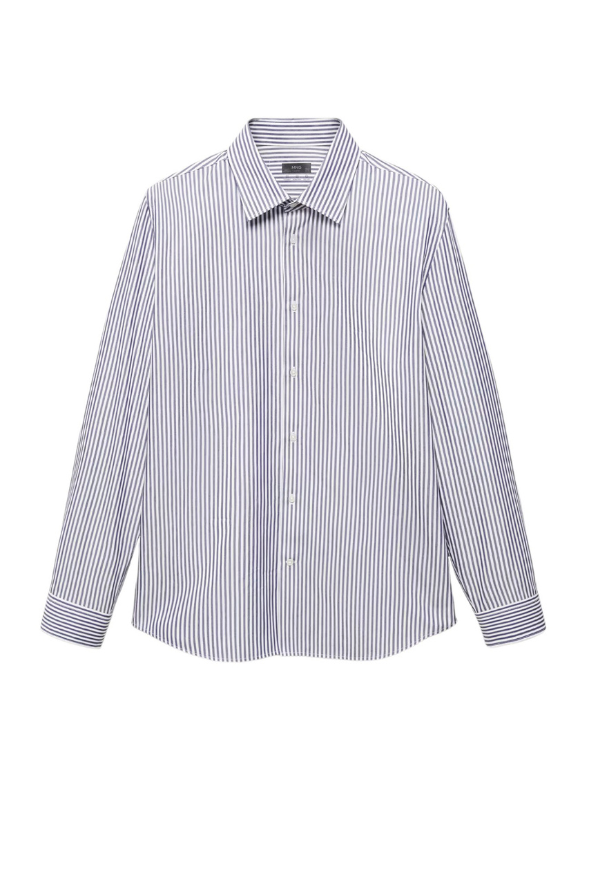 Рубашка SANLUCAR из смесового хлопка в полоску|Основной цвет:Синий|Артикул:67024449 | Фото 1