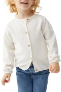 Девочкам Mango Kids Кардиган NALA4 из смесового хлопка (цвет ), артикул 47094396 | Фото 4