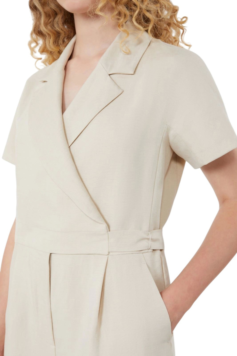 Женский Weekend Max Mara Комбинезон DOBLATO из вискозы и льна (цвет ), артикул 2615241012 | Фото 4