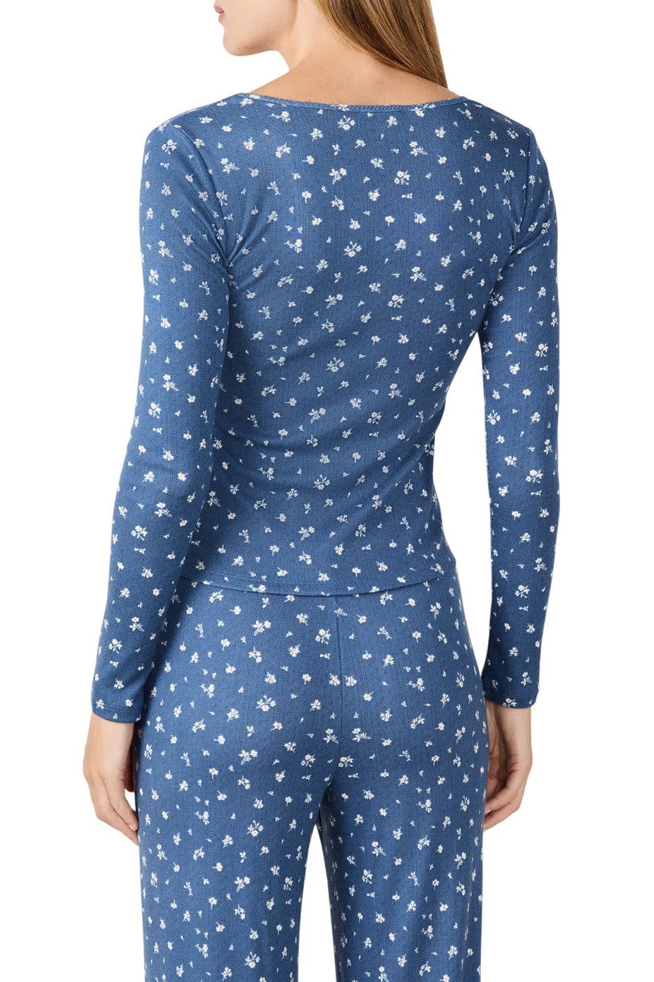 Лонгслив BETHANY с цветочным принтом|Основной цвет:Синий Женский Etam Лонгслив BETHANY с цветочным принтом (цвет ), артикул 6555220 | Фото 3