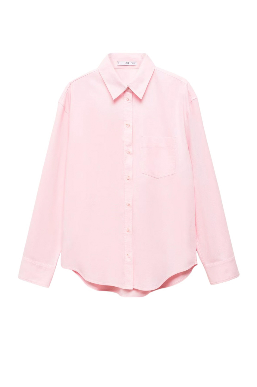 Рубашка MARBLE из натурального хлопка|Основной цвет:Розовый|Артикул:67034034 | Фото 1