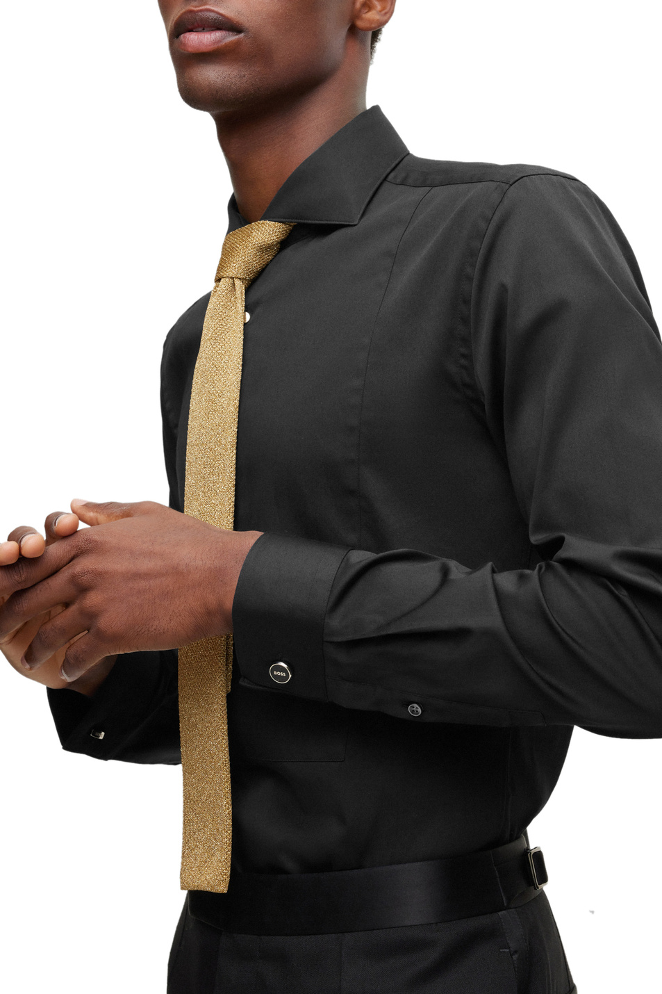 Мужской BOSS Рубашка из эластичного хлопка (цвет ), артикул 50484514 | Фото 5