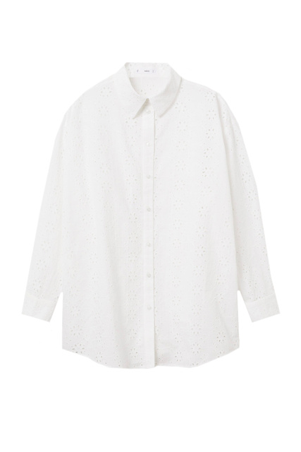 Рубашка SHIFT из натурального хлопка|Основной цвет:Белый|Артикул:27027124 | Фото 1
