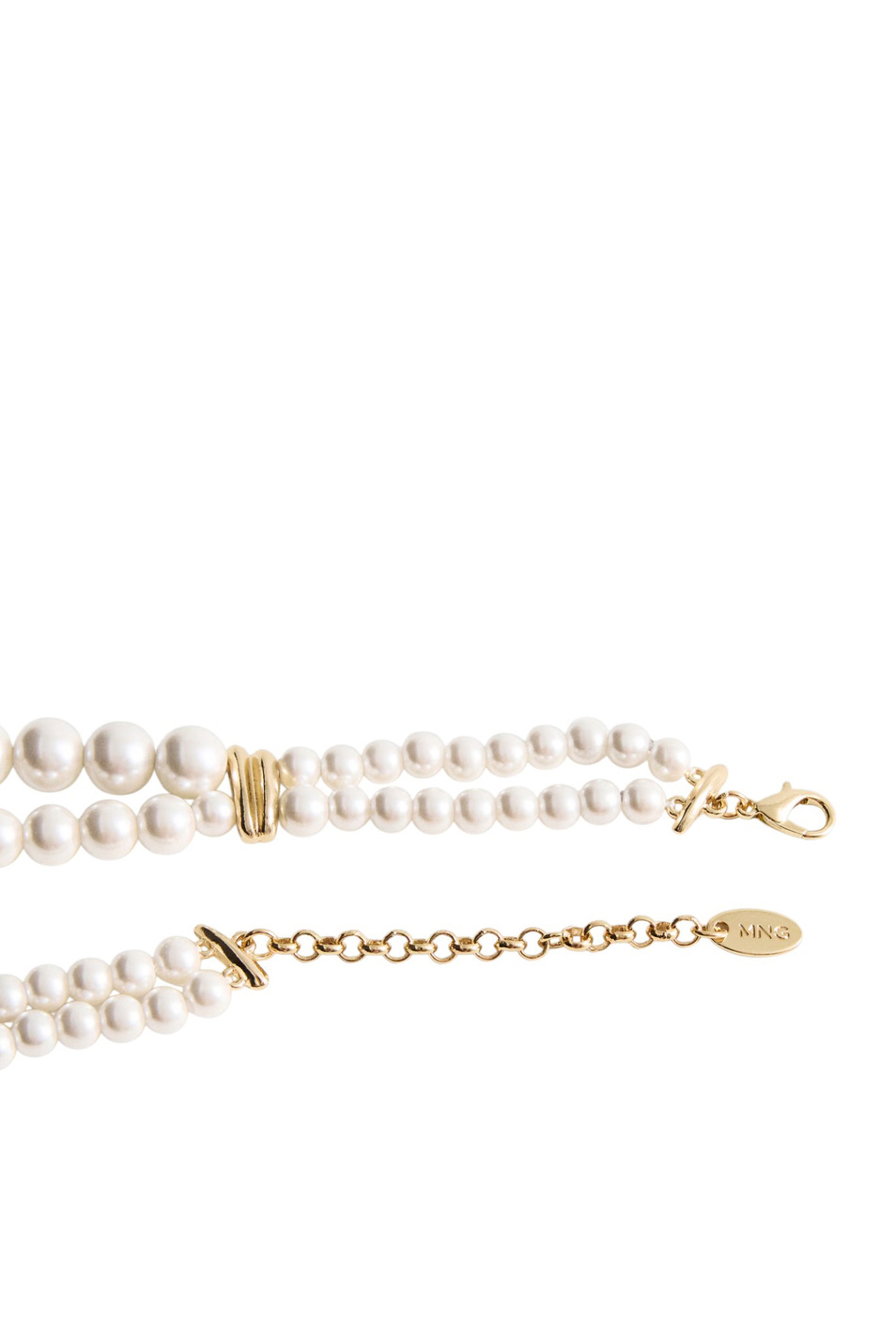 Ожерелье LAURA двойное|Основной цвет:Белый Женский Mango Ожерелье LAURA двойное (цвет ), артикул 17004135 | Фото 2