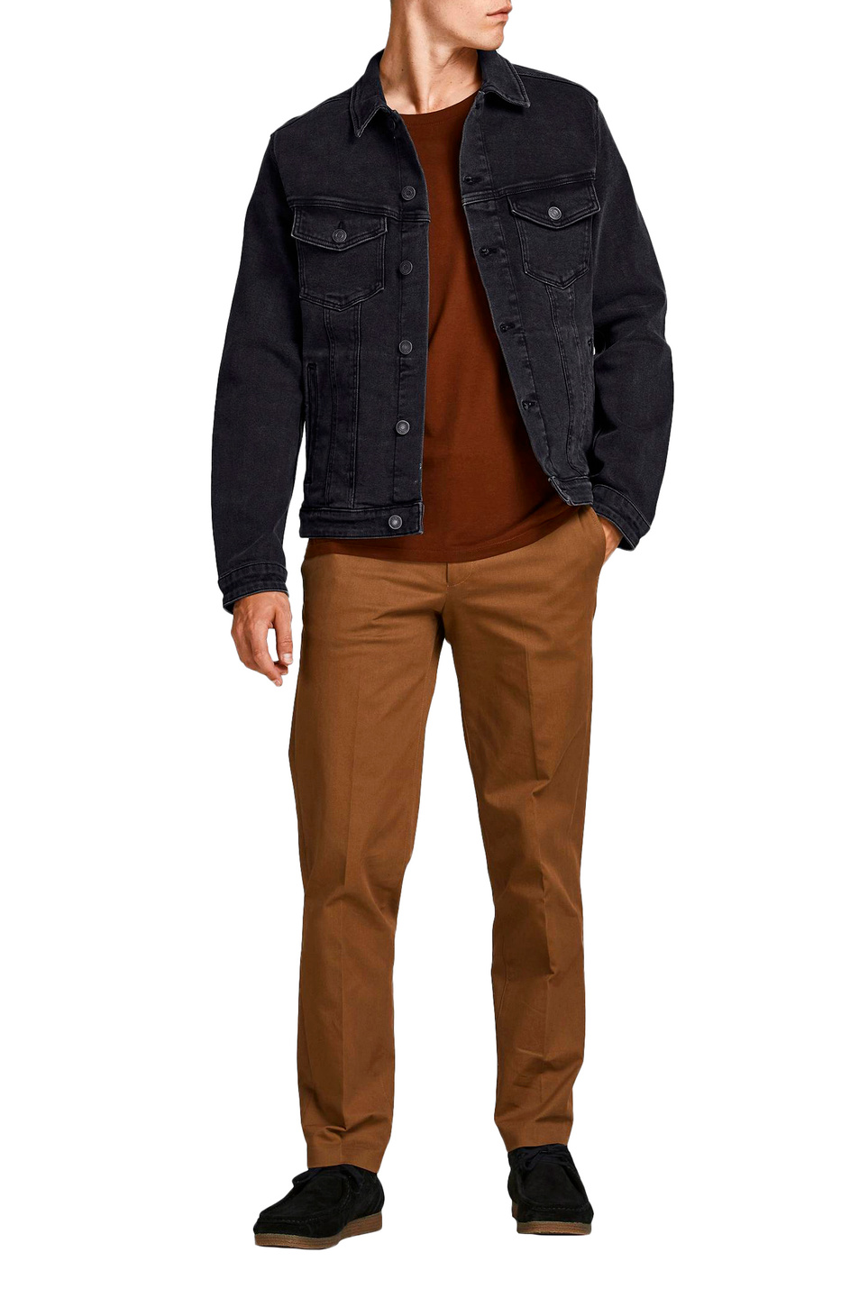 Мужской Jack & Jones Джинсовая куртка с нагрудными карманами (цвет ), артикул 12168696 | Фото 2
