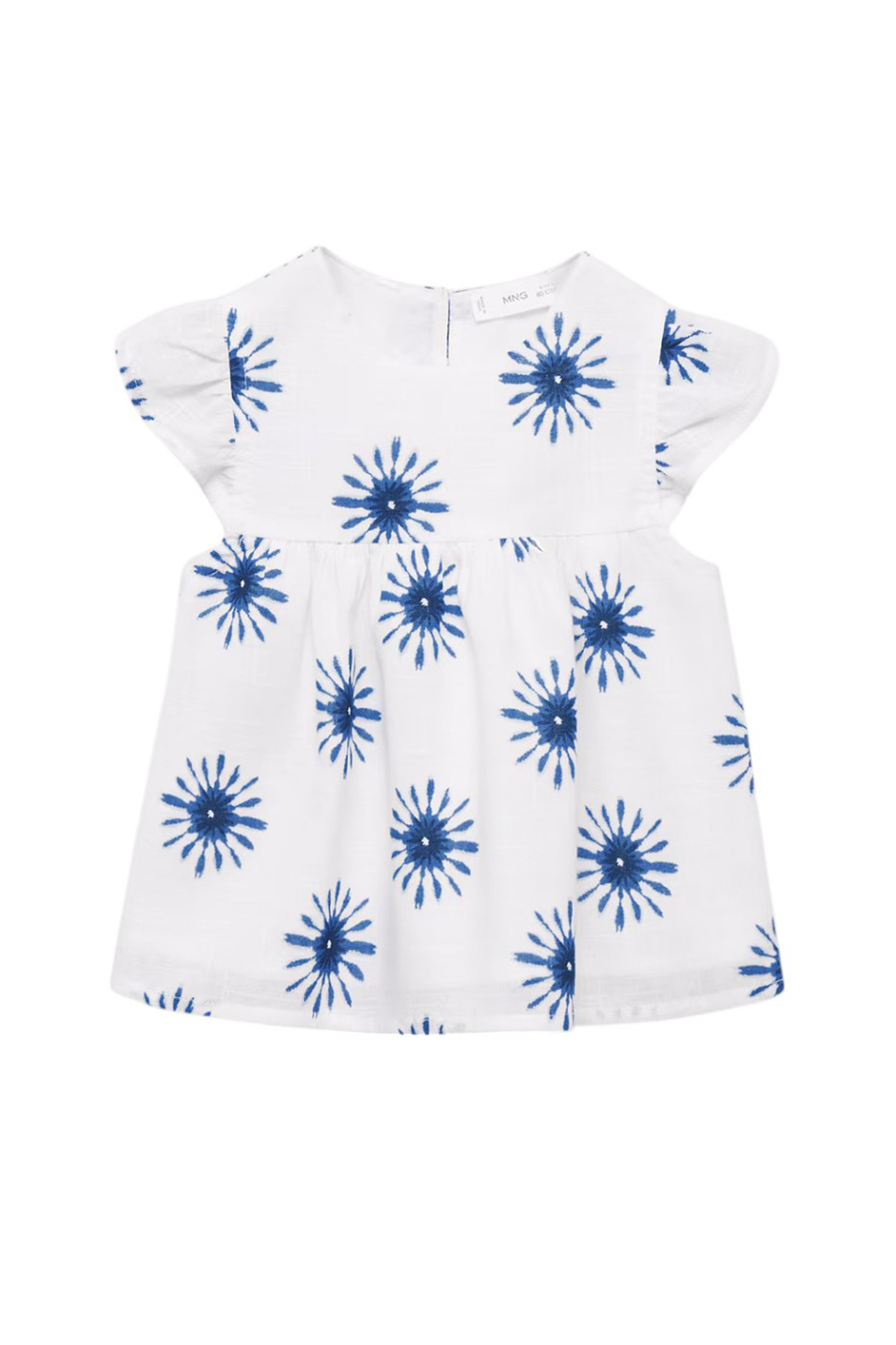 Девочкам Mango Kids Блузка SOLB из хлопка с принтом (цвет ), артикул 87055937 | Фото 1