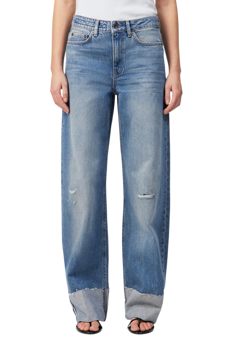 Женский Drykorn Джинсы MEDLEY 2 из хлопка (цвет ), артикул 260276-80839 | Фото 3