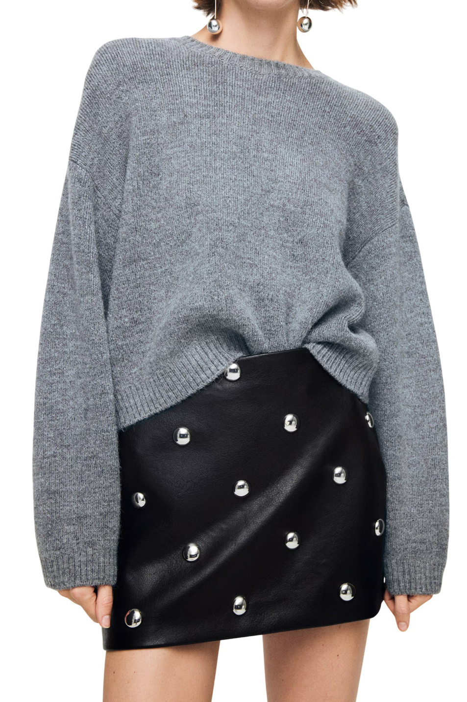 Женский Mango Юбка CARLA из искусственной кожи (цвет ), артикул 17069109 | Фото 3