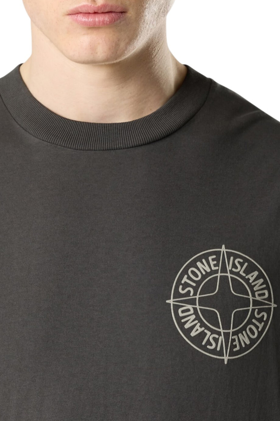 Мужской Stone Island Футболка из хлопка с принтом (цвет ), артикул L1S152100001-S0284 | Фото 5