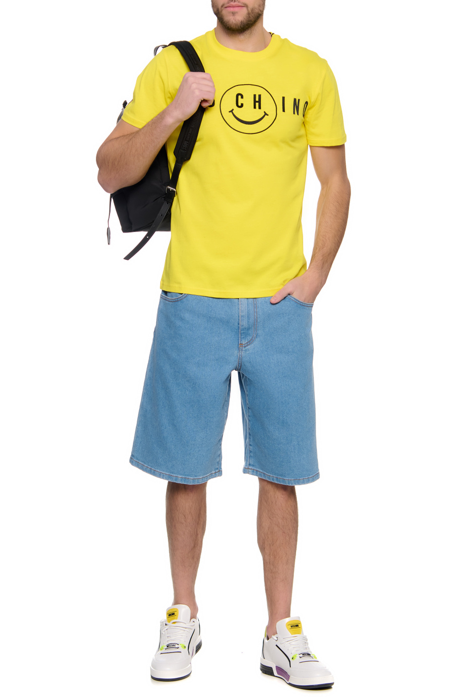 Мужской Moschino Футболка из натурального хлопка (цвет ), артикул J0719-2041 | Фото 2