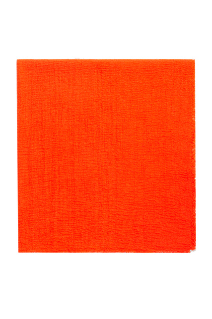 Тонкий шарф-пашмина|Основной цвет:Оранжевый|Артикул:197233 | Фото 1