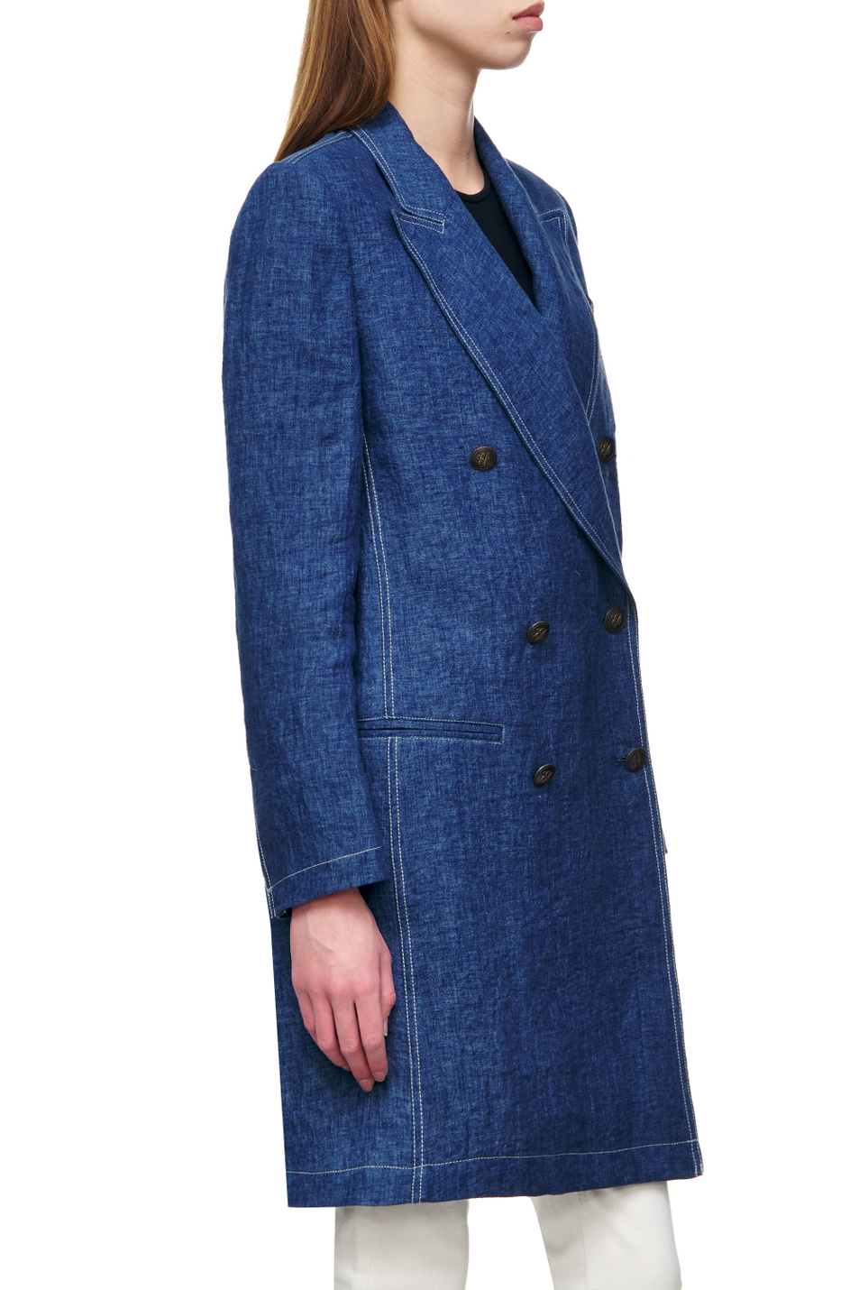 Женский Emporio Armani Двубортное пальто на пуговицах (цвет ), артикул 3L2LA2-2NF7Z | Фото 5