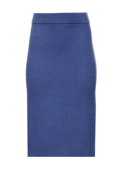Трикотажная юбка EGIZI|Основной цвет:Синий|Артикул:33060126 | Фото 1