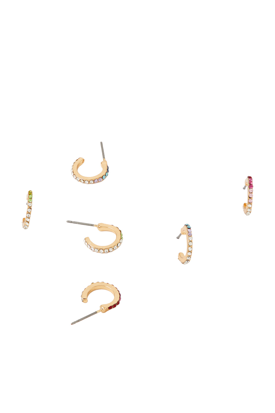 Accessorize Серьги-кольца с кристаллами ombre island vibes (цвет ), артикул 181975 | Фото 2