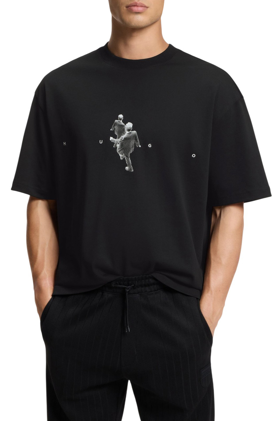 Мужской HUGO Футболка Dollo из хлопка (цвет ), артикул 50553337 | Фото 3