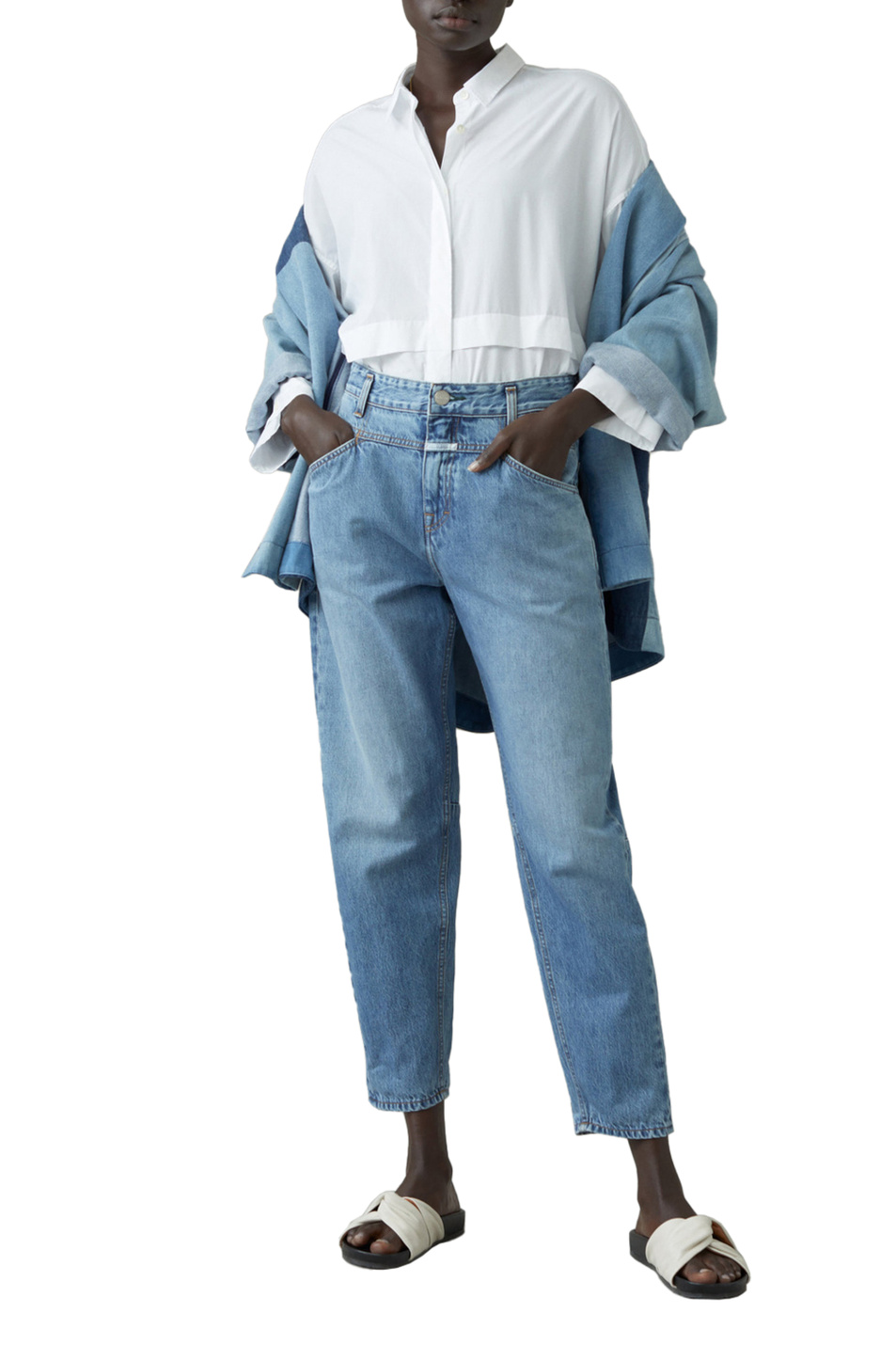 Closed Укороченные джинсы с крестообразным карманом (цвет ), артикул C91220-15E-3H | Фото 2