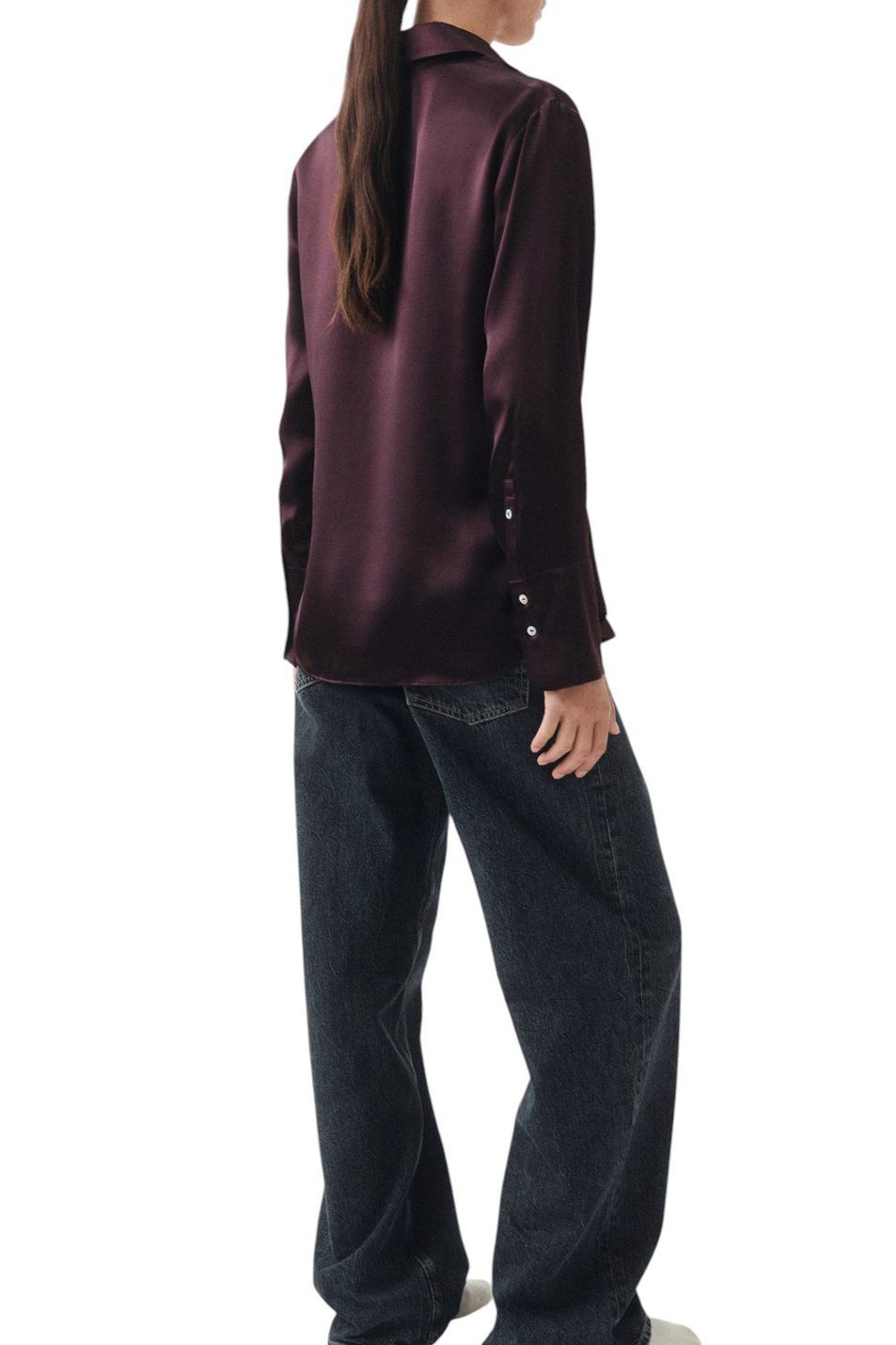 Женский Mango Рубашка ADRIANA из шелка (цвет ), артикул 17066350 | Фото 4