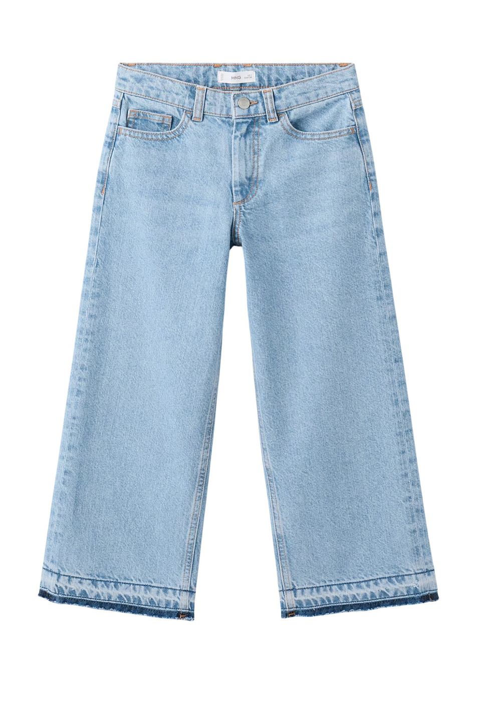 Девочкам Mango Kids Джинсы CULOTTE1 из хлопка (цвет ), артикул 27011260 | Фото 1