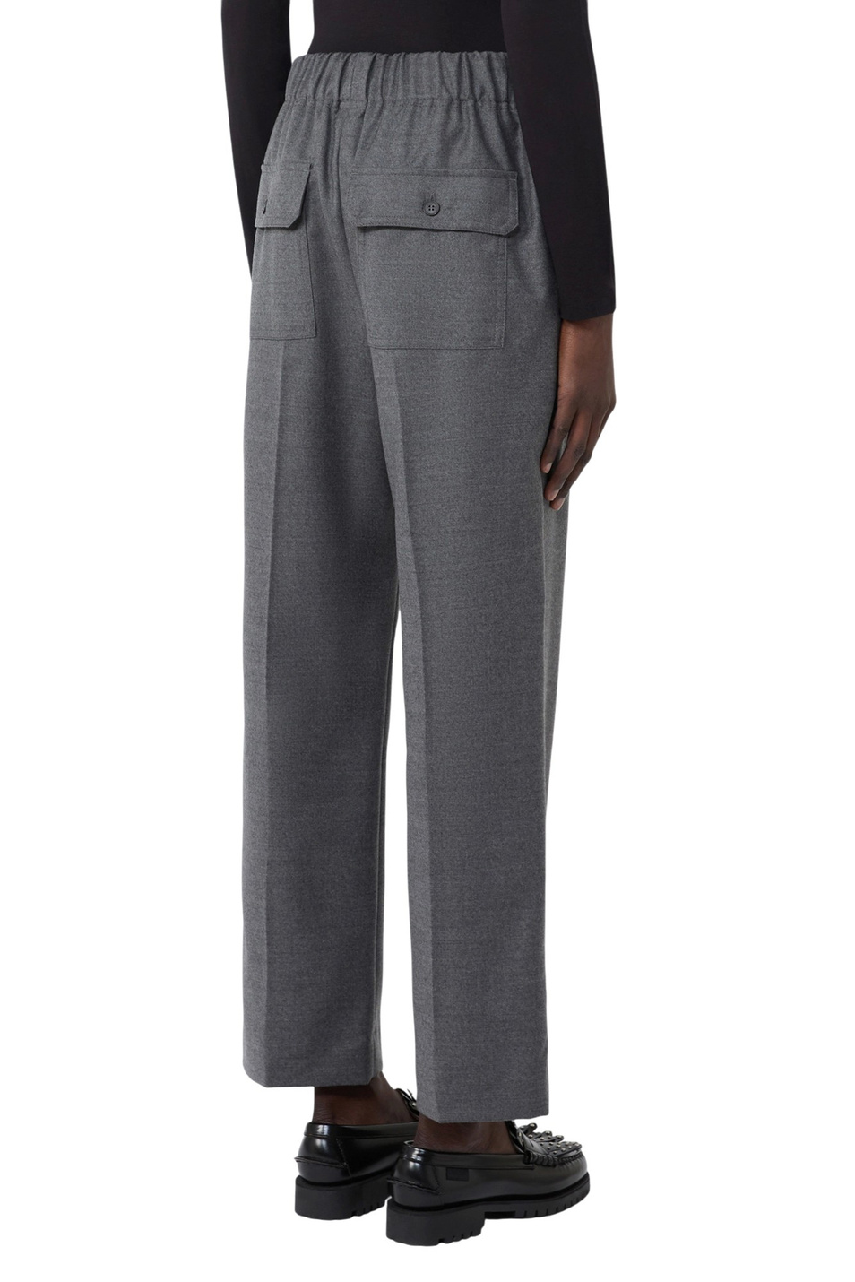 Женский Weekend Max Mara Брюки HATELEY из эластичной шерсти (цвет ), артикул 2525136022 | Фото 4