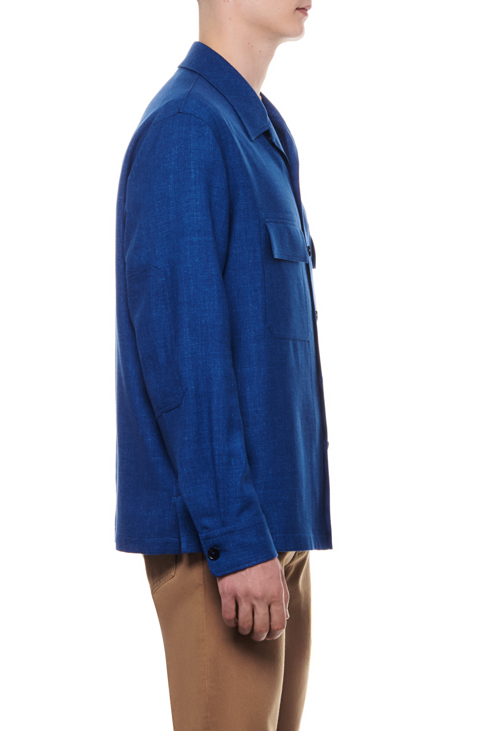 Мужской Zegna Рубашка из кашемира и льна (цвет ), артикул UDV31A7-SOT6-B07G | Фото 3
