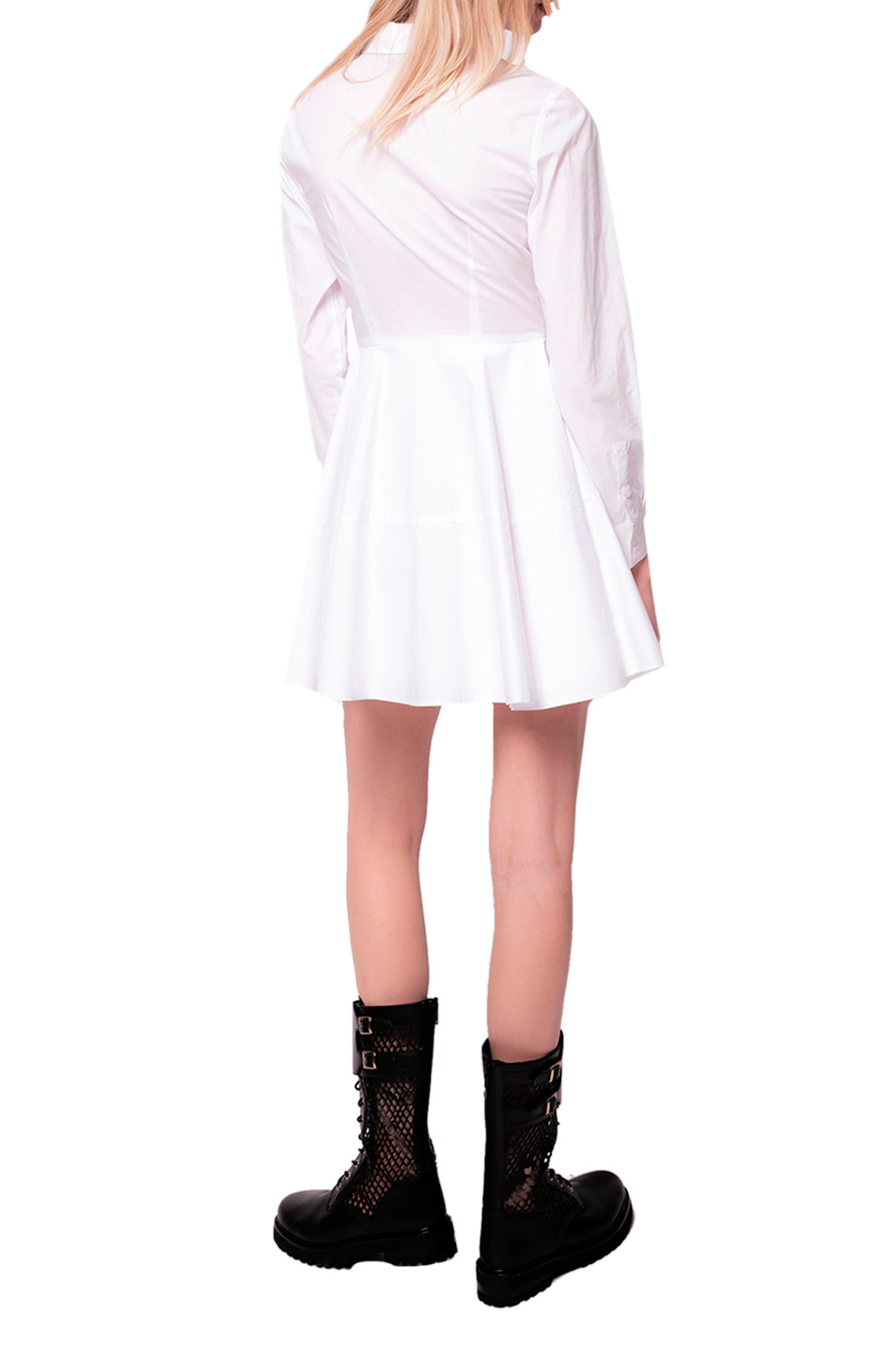 Pinko Платье-рубашка расклешенного кроя с вышитым лого (цвет ), артикул 1G17J8Y6VW | Фото 5
