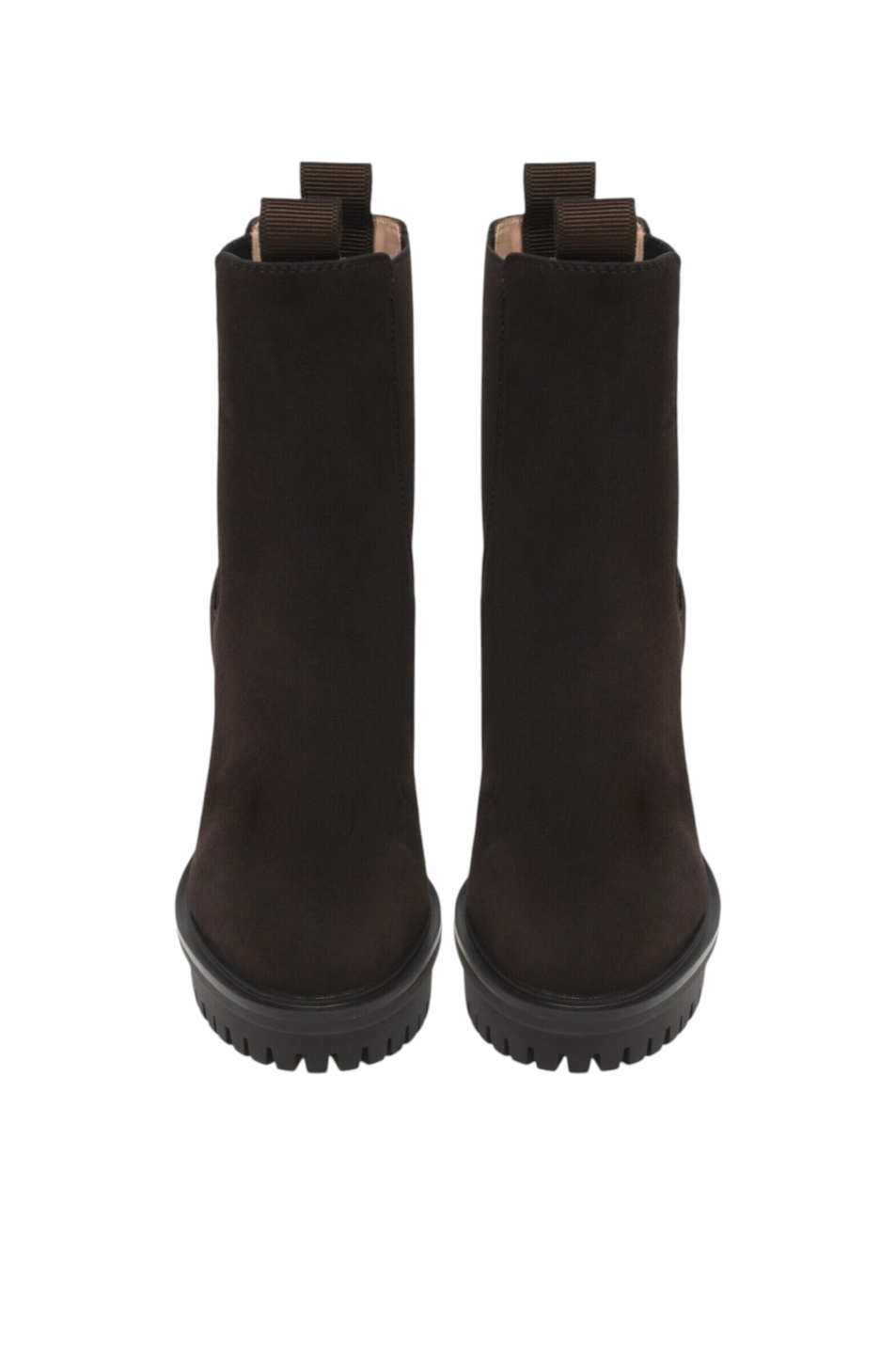 Женский Gianvito Rossi Ботильоны BARRY из натуральной замши (цвет ), артикул G72899.70RIC.CASMOKA | Фото 3