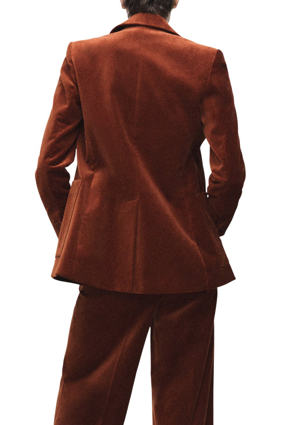 Пиджак VELVETON бархатный|Основной цвет:Коричневый Женский Mango Пиджак VELVETON бархатный (цвет ), артикул 17068285 | Фото 4