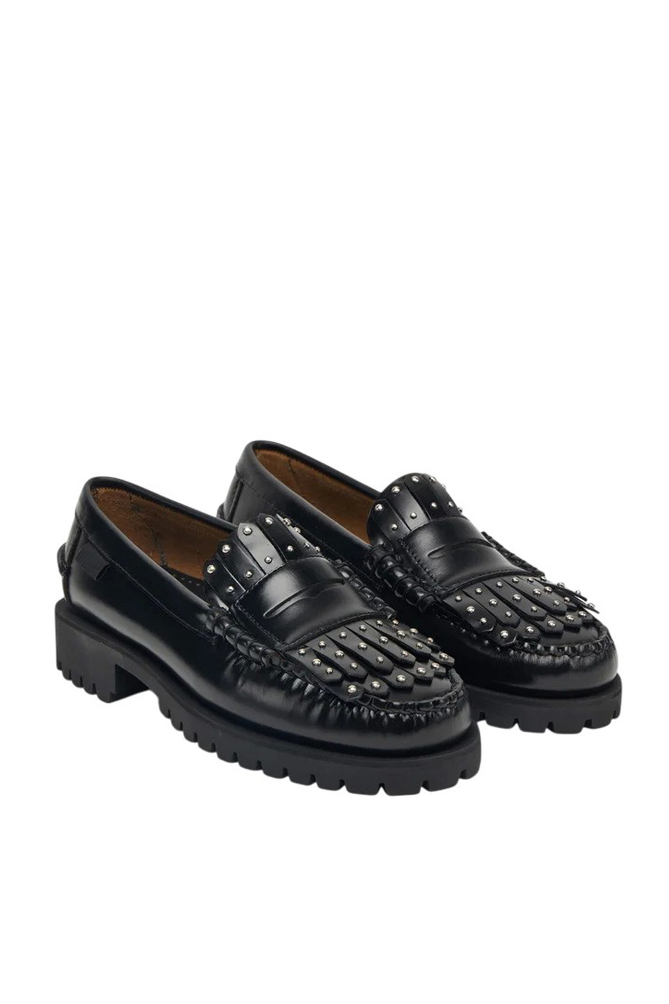 Лоферы WEEKENDANLUG из натуральной кожи|Основной цвет:Черный Женский Weekend Max Mara Лоферы WEEKENDANLUG из натуральной кожи (цвет ), артикул 2525526015 | Фото 2