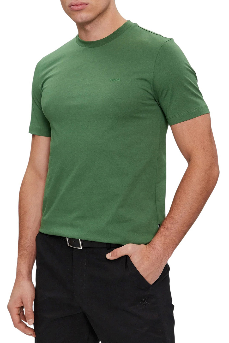 Мужской BOSS Футболка из натурального хлопка (цвет ), артикул 50468347 | Фото 1