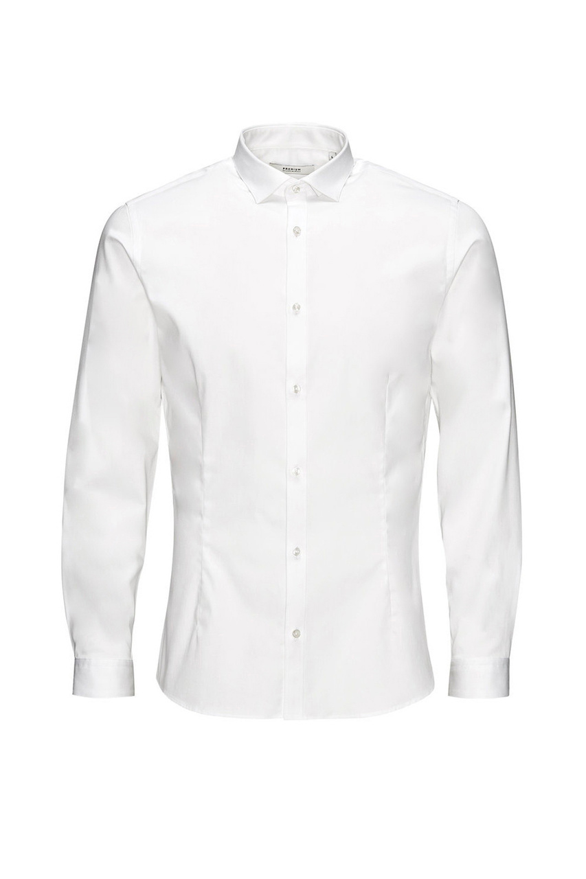 Рубашка PARMA из эластичного хлопка|Основной цвет:Белый|Артикул:12097662 | Фото 1