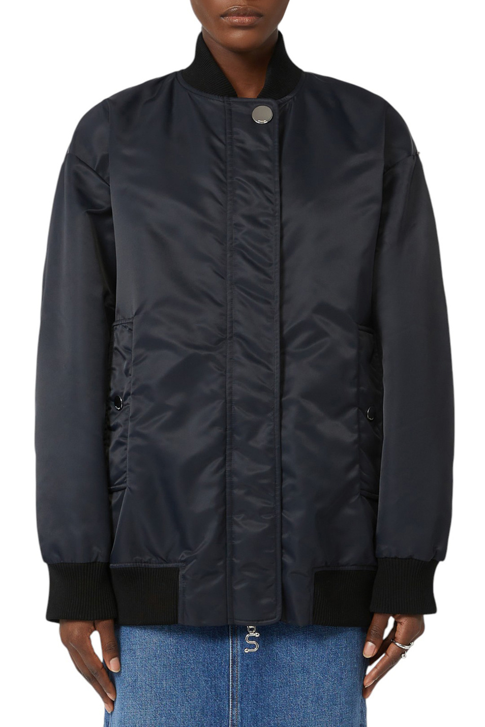 Женский Sportmax Бомбер AGAPE однотонный (цвет ), артикул 2522026041 | Фото 3