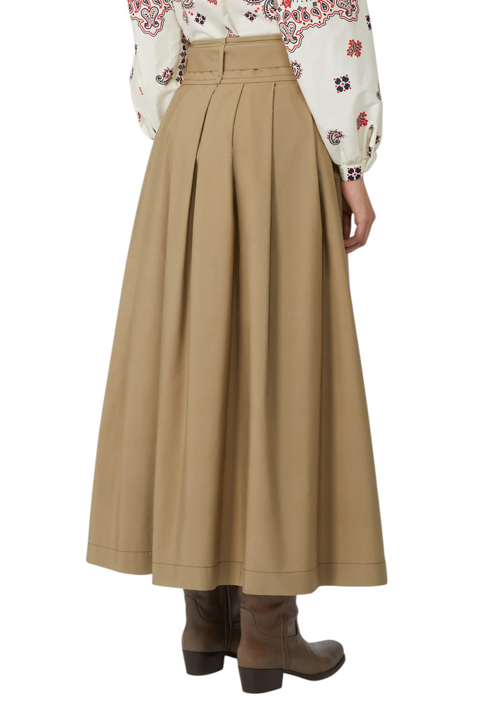 Женский Weekend Max Mara Юбка AGIATE из хлопка (цвет ), артикул 2525106011 | Фото 4