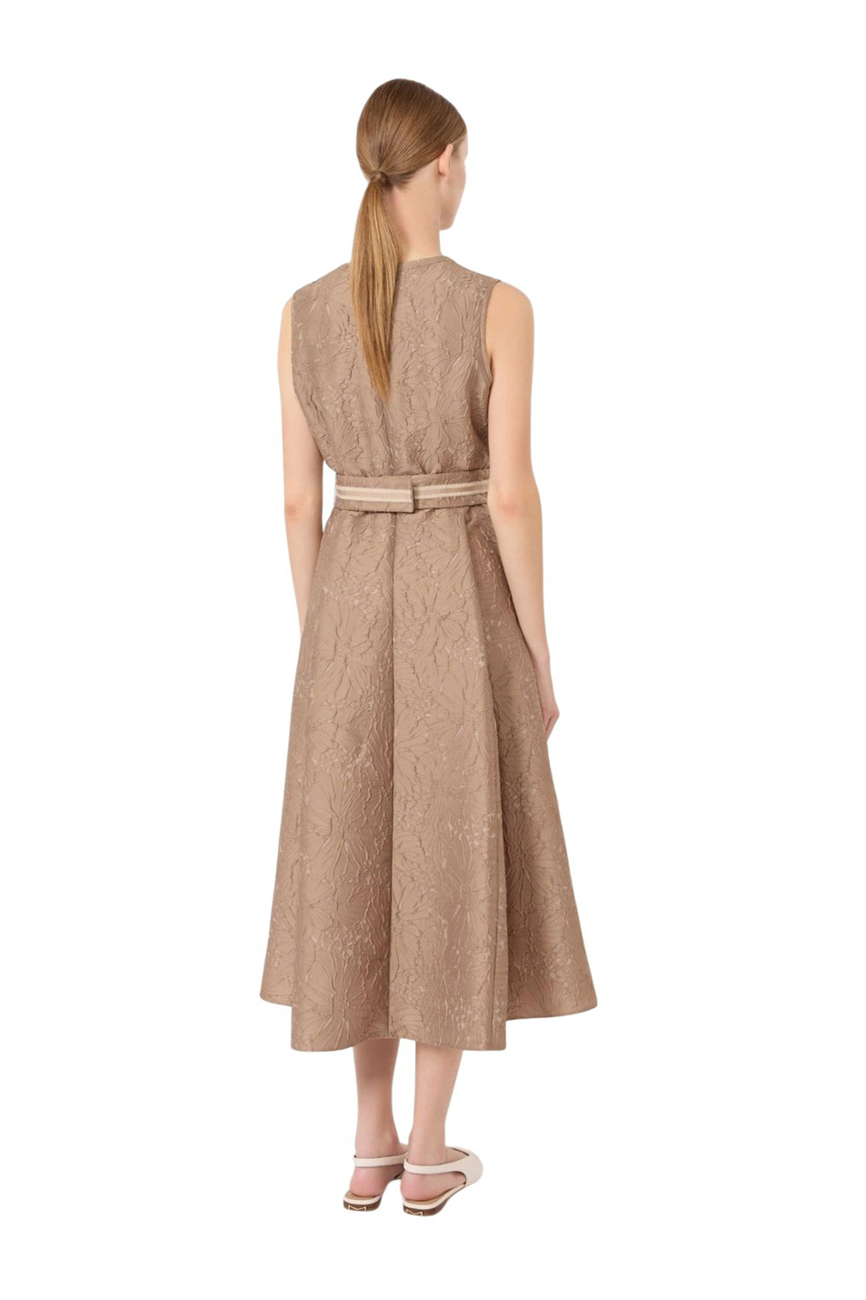 Женский Max Mara Платье-миди SKIPPER с поясом (цвет ), артикул 2629226092 | Фото 4
