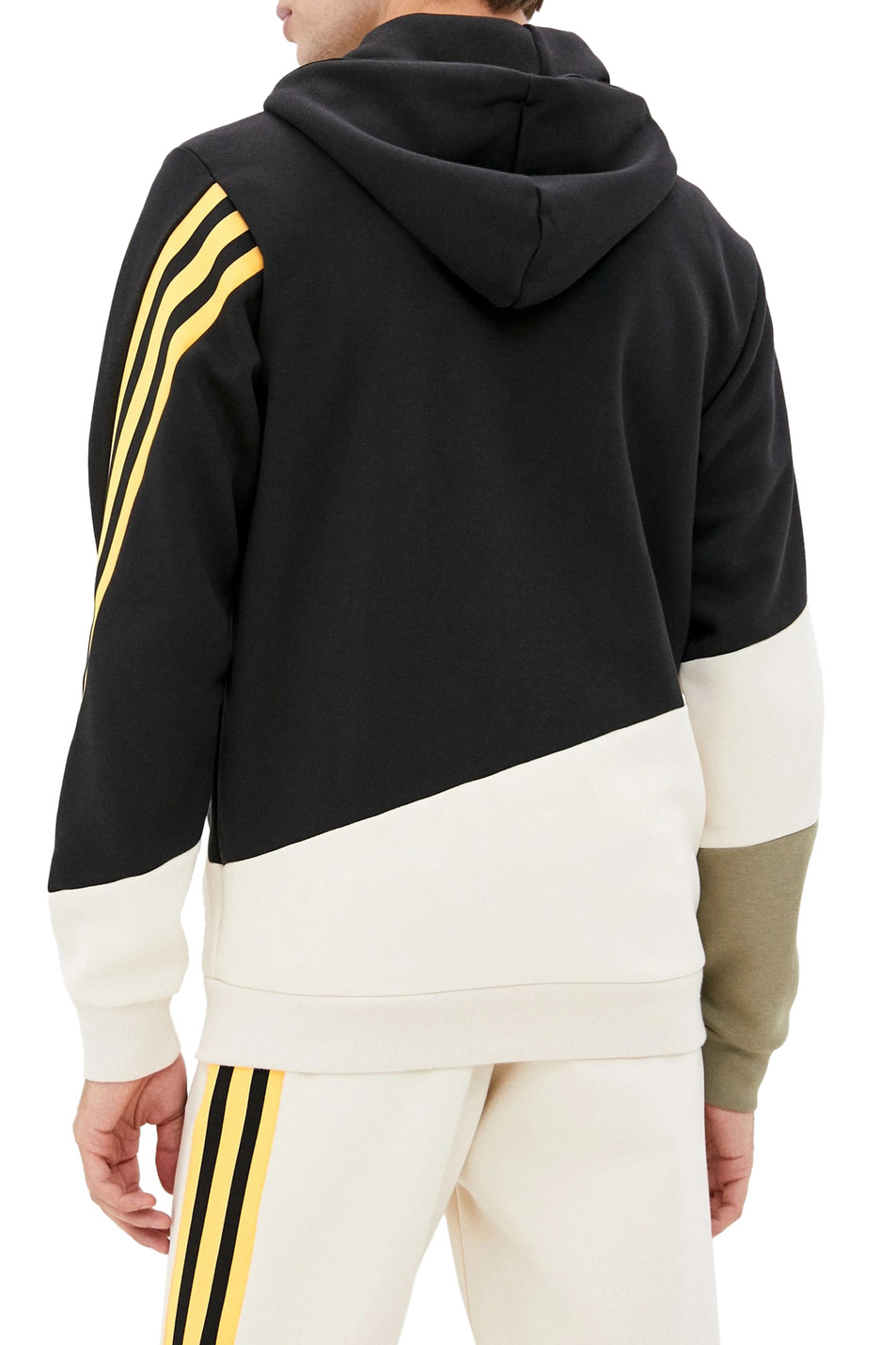Мужской Adidas Флисовая толстовка с контрастными вставками (цвет ), артикул GR4095 | Фото 4