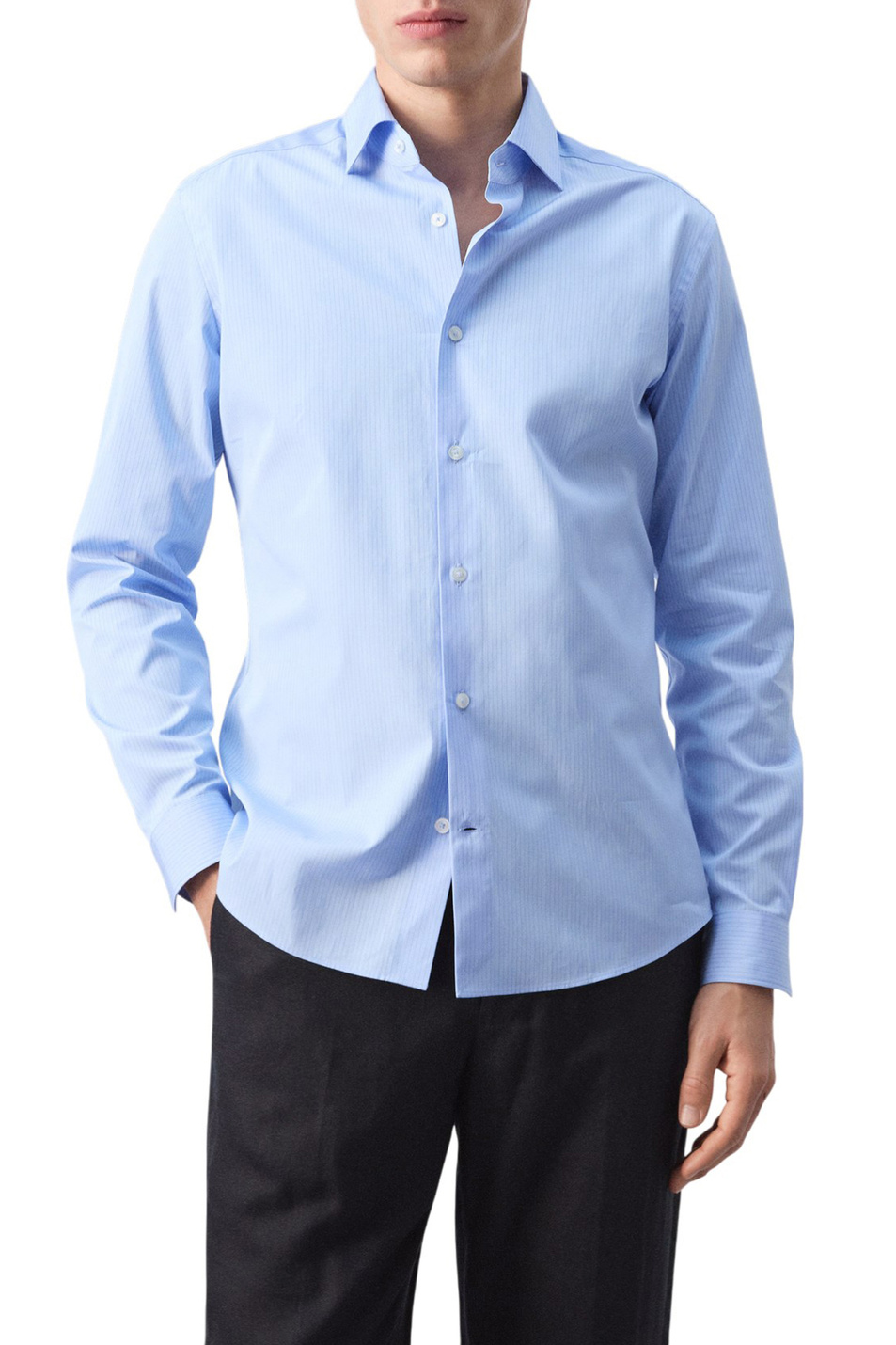 Мужской Mango Man Рубашка VECCHIA из хлопка (цвет ), артикул 27085935 | Фото 3